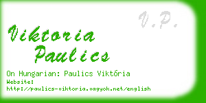 viktoria paulics business card